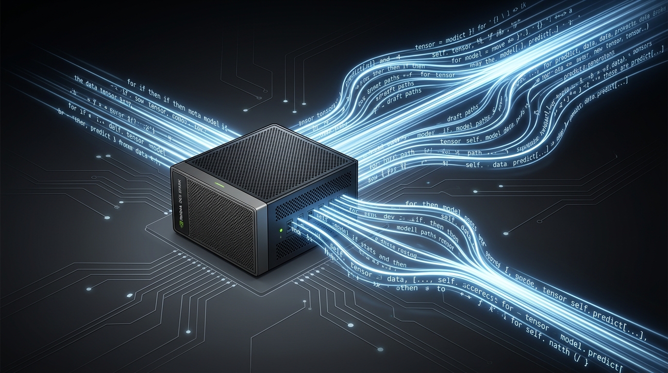 Single NVIDIA DGX Spark with speculative decoding token streams