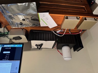 DGX Spark units on the desk, ready for setup